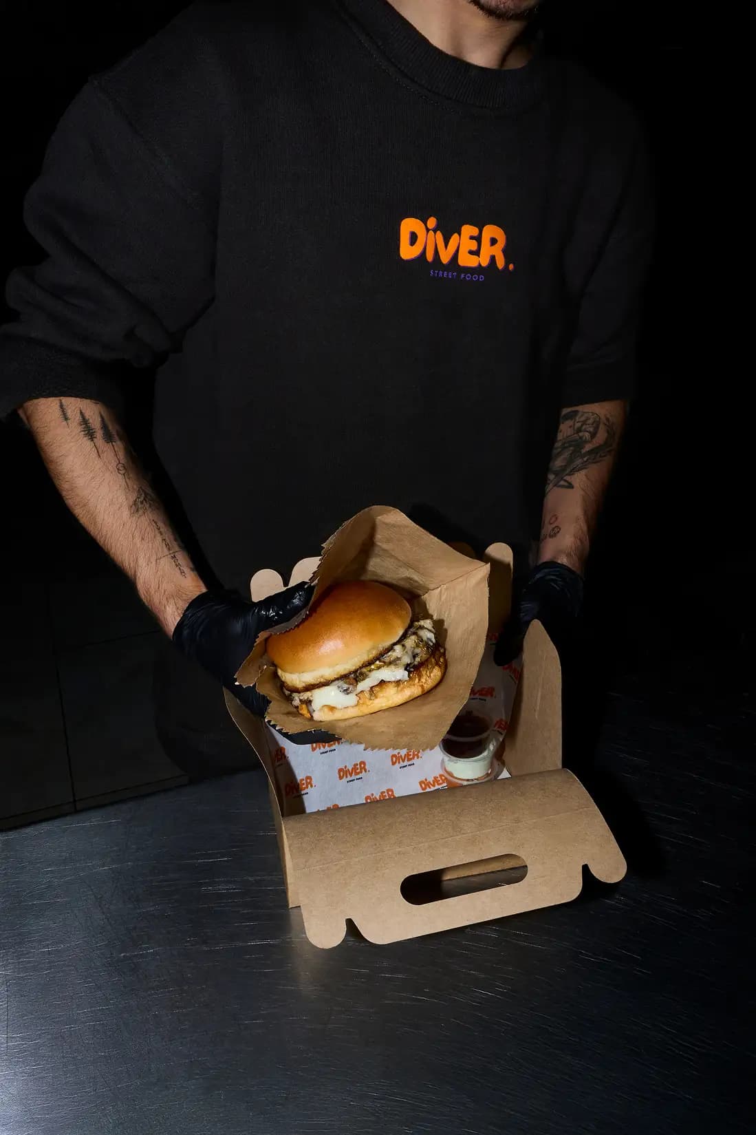 Diver Street Food smash burger, Nashville tavuk ve sokak lezzetleri